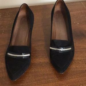 Donald Pliner black suede shoes size 8.5